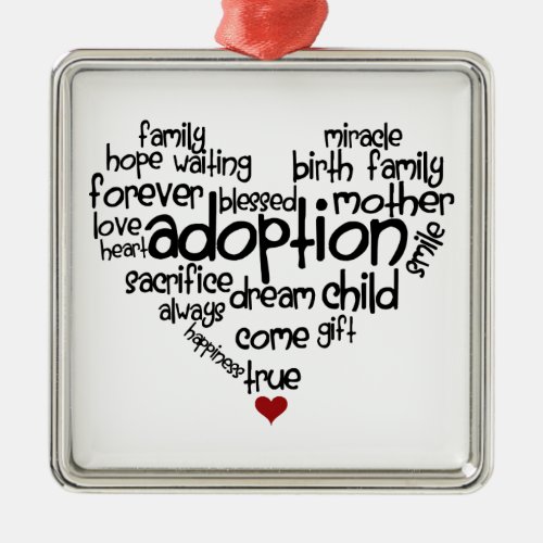 Adoption Metal Ornament