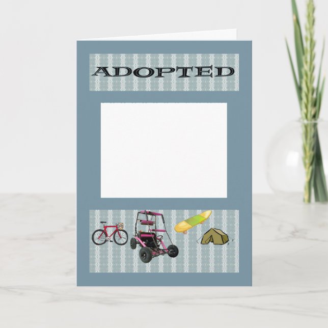 Adoption of Young Boy, Add your Photo Announcement (Front)