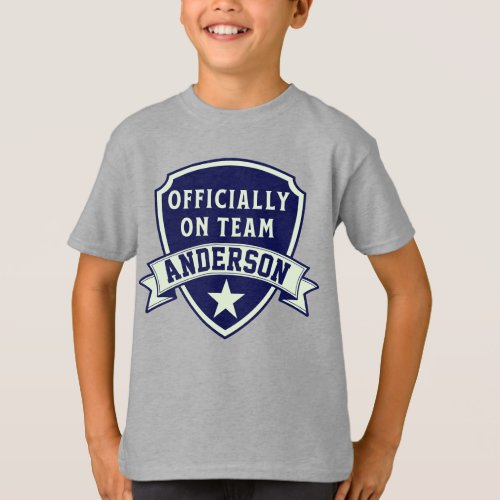 Adoption Officially Team Name Kids Gotcha Day T_Shirt