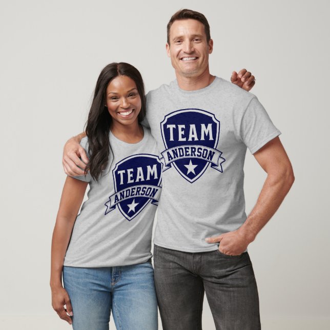 Adoption "Officially Team" Name Parent Gotcha Day T-Shirt (Unisex)