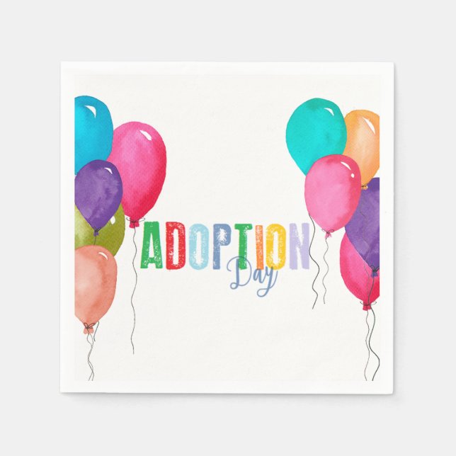 Adoption Party Collection Napkins (Front)