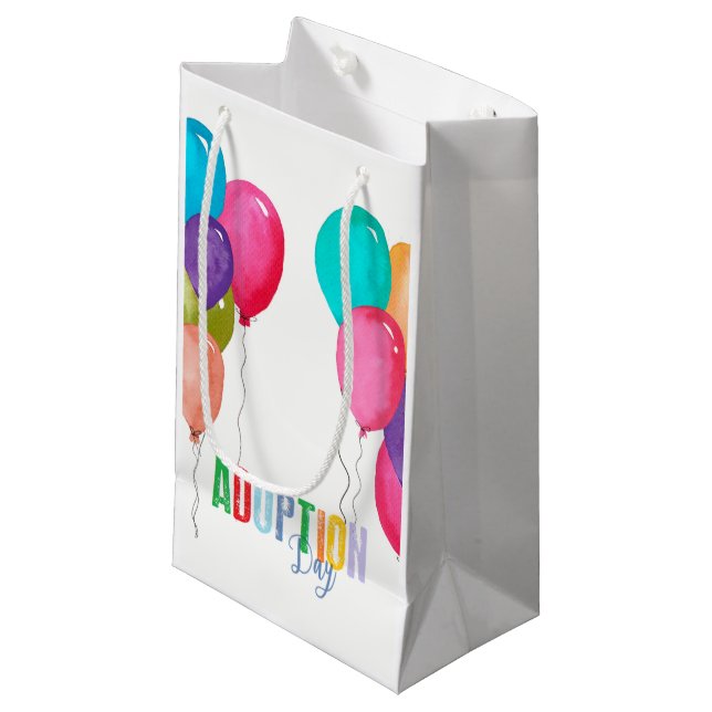 Adoption Party Collection Small Gift Bag (Front Angled)