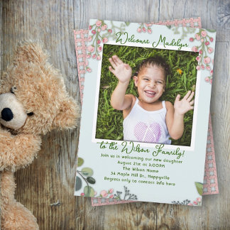 Adoption Party Daughter Invitation