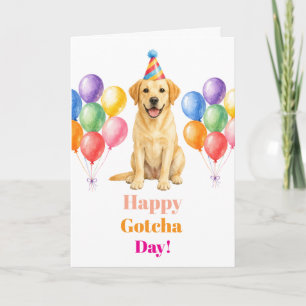Adoption Party Gotcha day Labrador Dog Pet Card