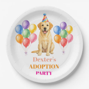 Adoption Party Gotcha day Labrador Dog Pet Paper Plates