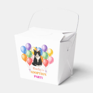 Adoption Party Gotcha day Tuxedo Cat Pet Favor Boxes