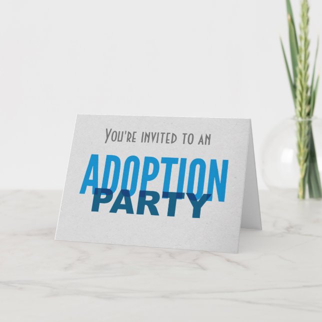 Adoption Party Invatation - Older Child Teen Invitation (Front)