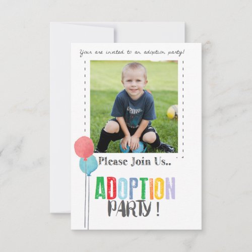 Adoption Party Invites