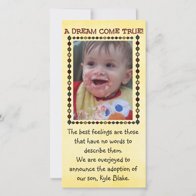 adoption photo card (Front)