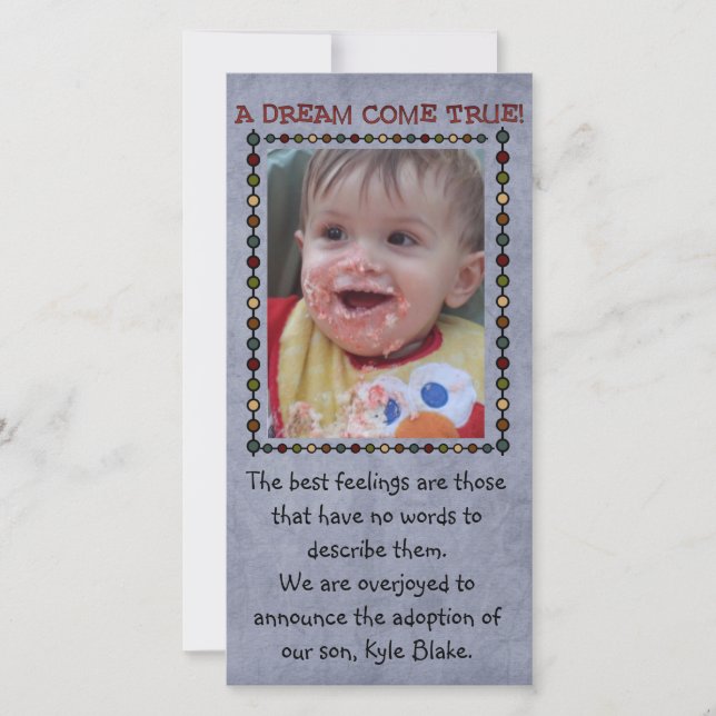 adoption photo card (Front)