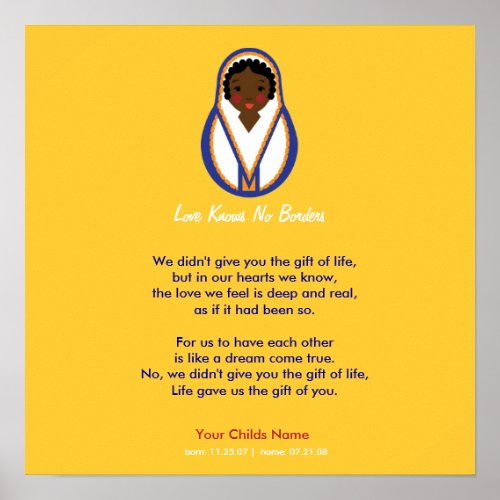 Adoption Poem _ Africa Poster