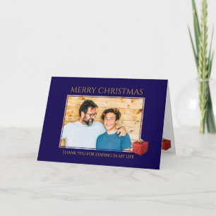 Adoption Proposal Custom Photo Christmas Holiday Card