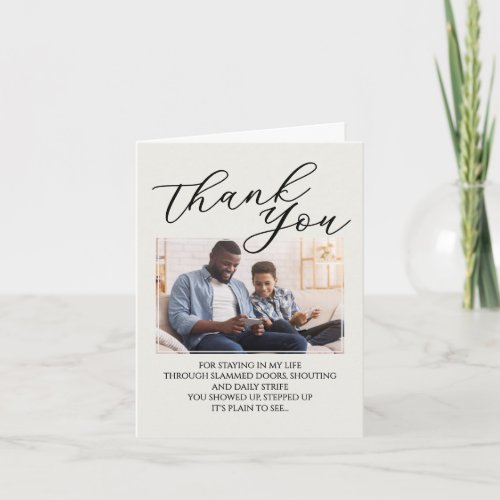 Adoption Proposal Custom Photo Thank You Card