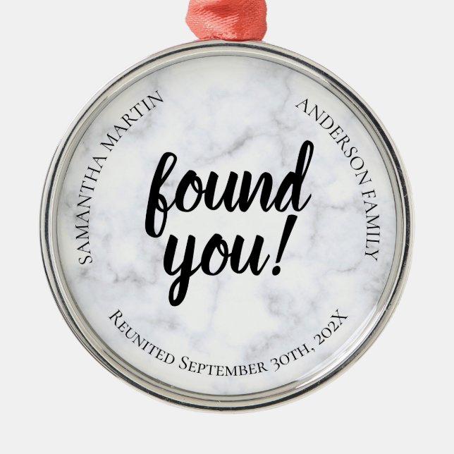 Adoption Reunion Ceramic Ornament (Front)