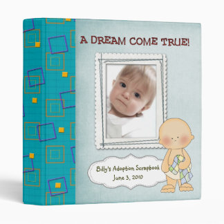 adoption scrapbook/ photo album. 3 ring binder