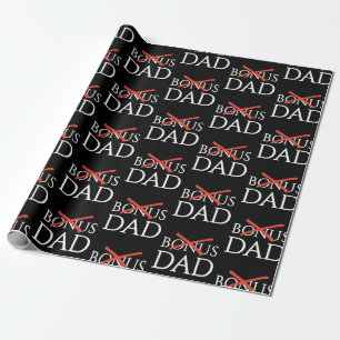Adoption Stepdad BONUS DAD Father's Day Wrapping Paper