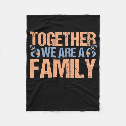 Adoption Together Family Foster Parents Adoptive Fleece Blanket