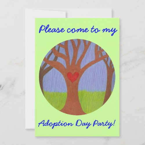 Adoption Tree Adoption Day Party invitation