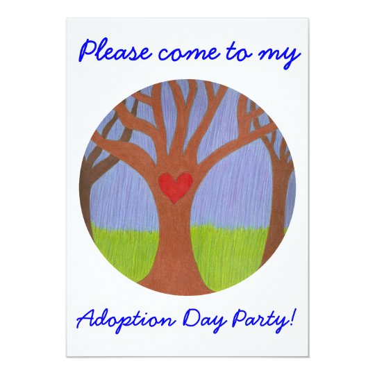 Adoption Tree Adoption Day Party invitation | Zazzle
