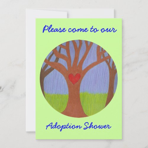 Adoption Tree Shower invitation