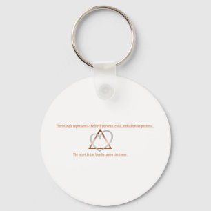 Adoption Triangle Keychain