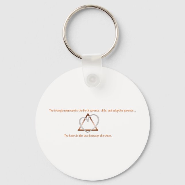 Adoption Triangle Keychain (Front)