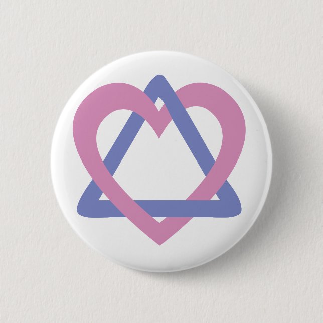 Adoption Triangle pink blue Pinback Button (Front)