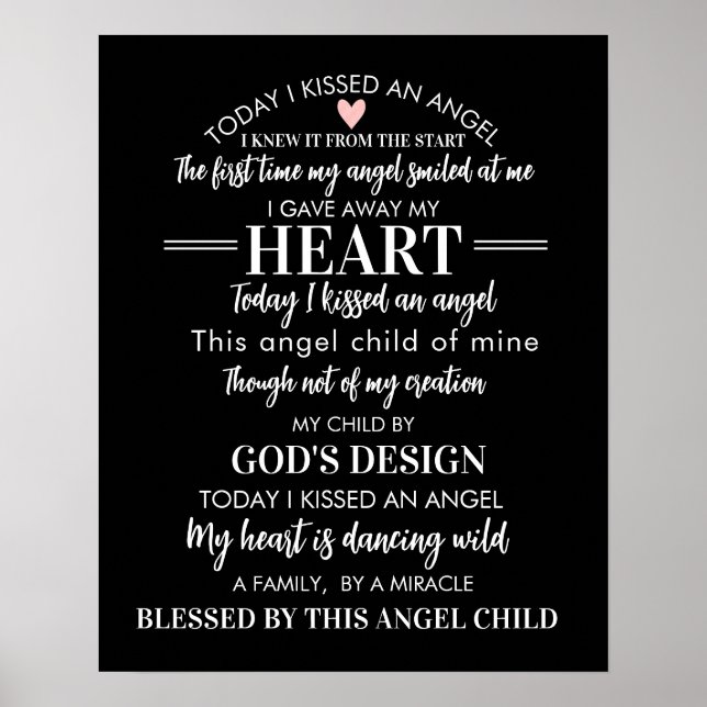 Adoption verse gift for new Adoption Quote Poster (Front)