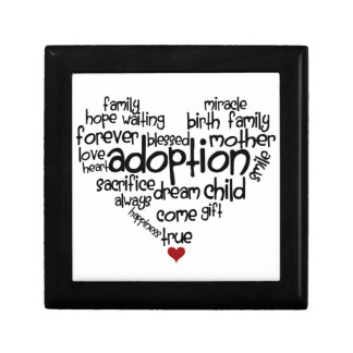 Adoption-words Keepsake Box