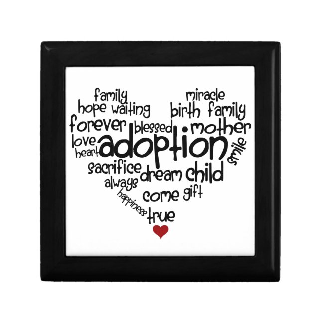 Adoption-words Keepsake Box (Front)