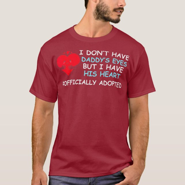 Adoptive Dad Adoption Family Gotcha Day Gift T-Shirt (Front)