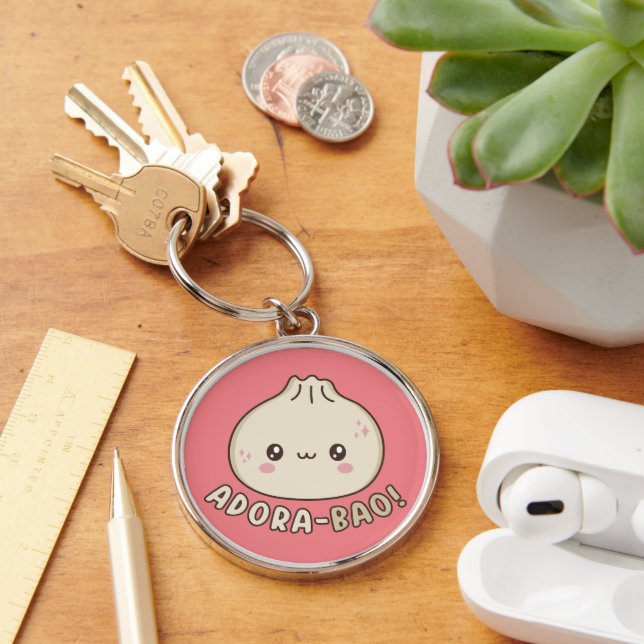 Adora-Bao Cute Kawaii Bao Dumpling Pun Lover  Keychain (Desk)