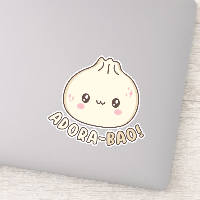 Adora-Bao Cute Kawaii Bao Dumpling Pun Lover  Sticker (Detail)