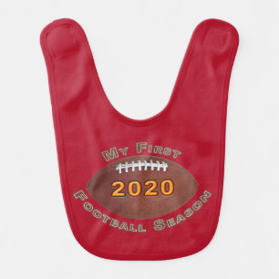 Adorable 2020 First Football Season Bib