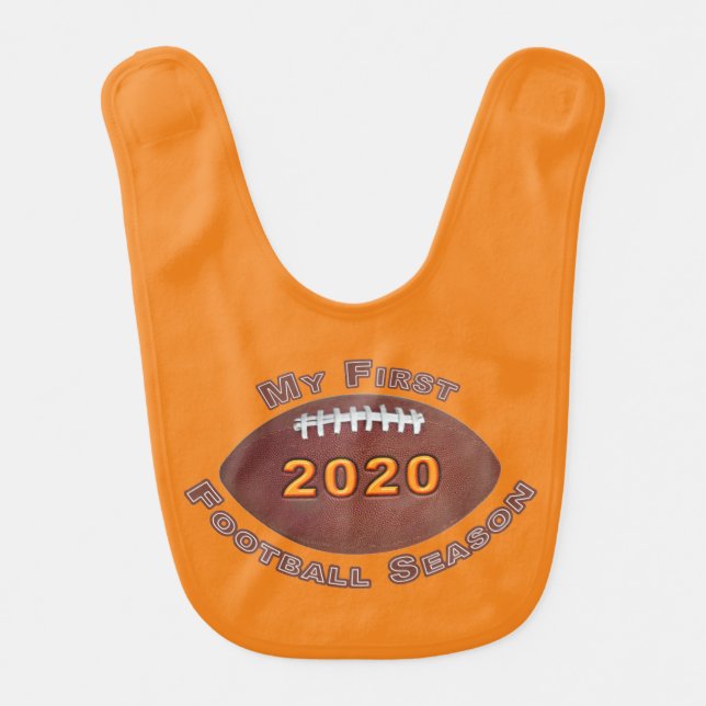 Adorable 2020 First Football Season Bib (Front)