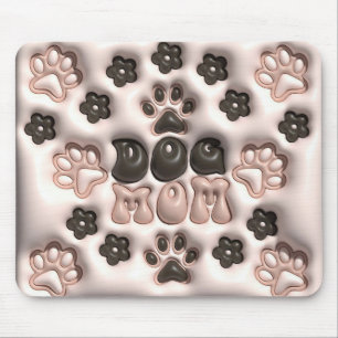 Adorable 3D Dog Mom Mouse Pad