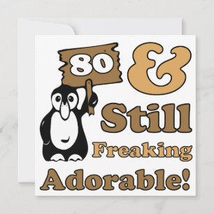 Adorable 80th Birthday Card