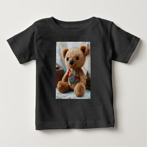 Adorable Adventures Black Baby Boy Teddy Tee Baby T_Shirt