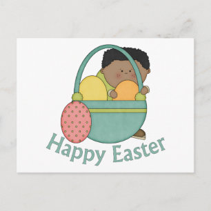 Adorable African American Easter Kids Cards