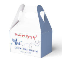 Adorable Airplane How Time Flies Birthday Party Favor Boxes