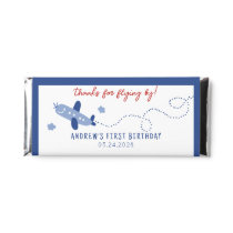 Adorable Airplane How Time Flies Birthday Party  Hershey Bar Favors