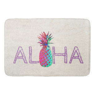 Adorable Aloha Hawaiian Pineapple Bath Mat