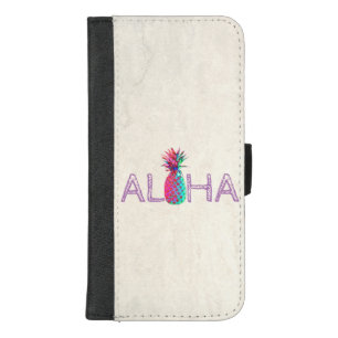 Adorable Aloha Hawaiian Pineapple iPhone 8/7 Plus Wallet Case