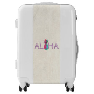 Adorable Aloha Hawaiian Pineapple Luggage