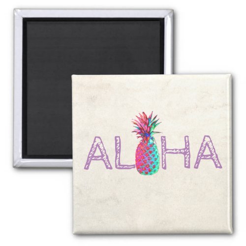 Adorable Aloha Hawaiian Pineapple Magnet