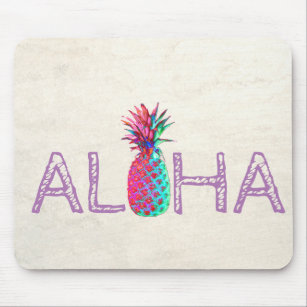 Adorable Aloha Hawaiian Pineapple Mouse Pad