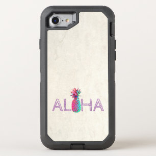 Adorable Aloha Hawaiian Pineapple OtterBox Defender iPhone SE/8/7 Case