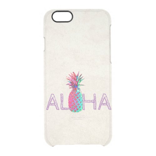 Adorable Aloha Hawaiian Pineapple Clear iPhone 66S Case