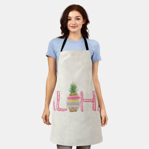 Adorable Aloha Hawaiian Striped Pineapple Apron