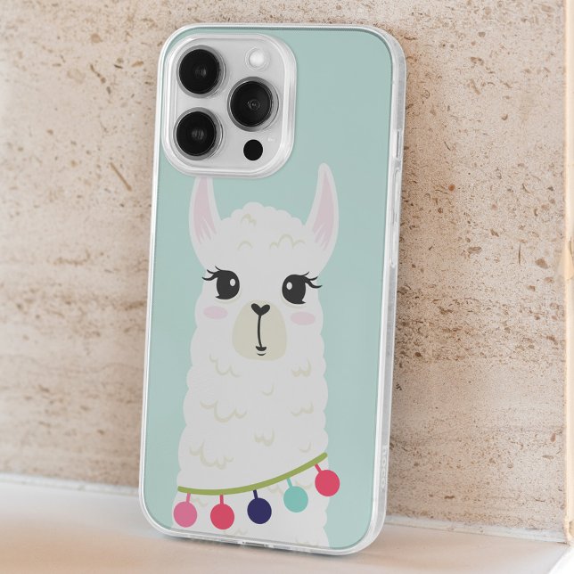 Adorable Alpaca Face iPhone 15 Plus Case (Creator Uploaded)